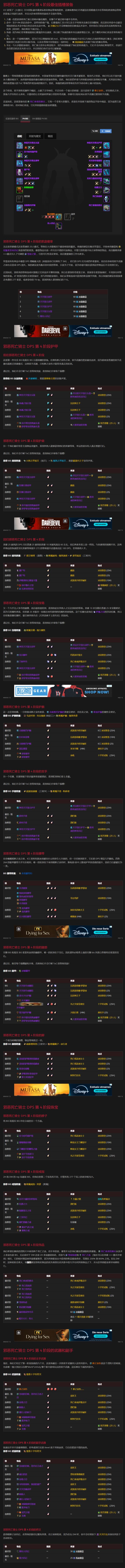 球盟会：邪DK毕业装 BIS装备魔兽世界ICC P4阶段毕业装(图1)