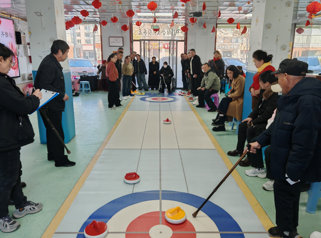 球盟会：灵武市举办残疾人旱地冰壶比赛(图1)